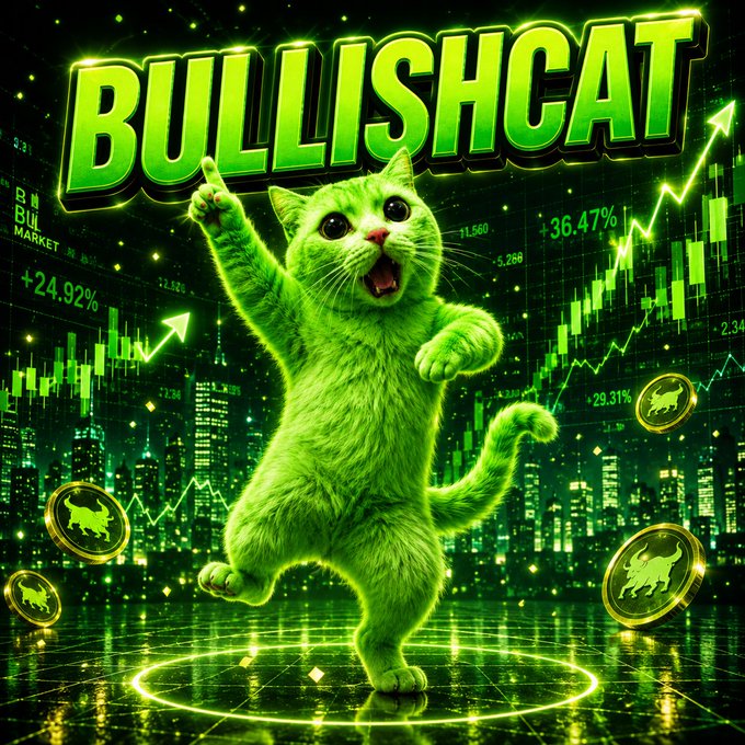 BullishCat in astronaut suit going to the moon